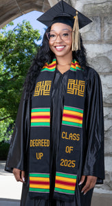 AF18-CLASS OF 2025 KENTE STOLE-"KNOWLEDGE, LIFELONG EDUCATION"