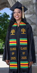 AF3-CLASS OF 2025 KENTE STOLE-"SCALES OF JUSTICE"